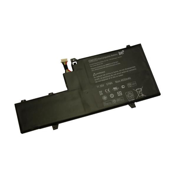 BTI OM03XL Batteria (Replacement Battery for HP Elitebook 1030 G2 Elitebook X360 1030 G2 replacing OEM part numbers 863280-855 OM03XL OM03057XL-PL //11.5V 4950mAh)
