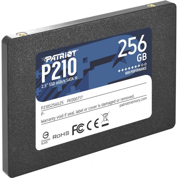 Patriot Memory P210 256 GB 2.5 Serial ATA III (Patriot P210 [P210S256G25] 256GB 2.5 Inch SSD, Sata 3 Interface, Read 500MB/s, Write 400MB/s, 3 Year Warranty)