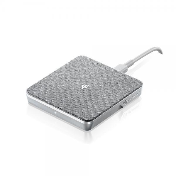 ALOGIC Ultra Smartphone Argento USB Carica wireless Ricarica rapida Interno (ULTRA WIRELESS CHARGING PAD - [10W] SILVER)