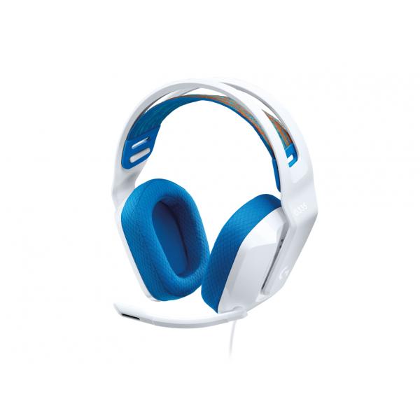 Logitech G G335 cuffia gaming cablata [Bianco] (G335 WIRED GAMING HEADSET - WHITE)
