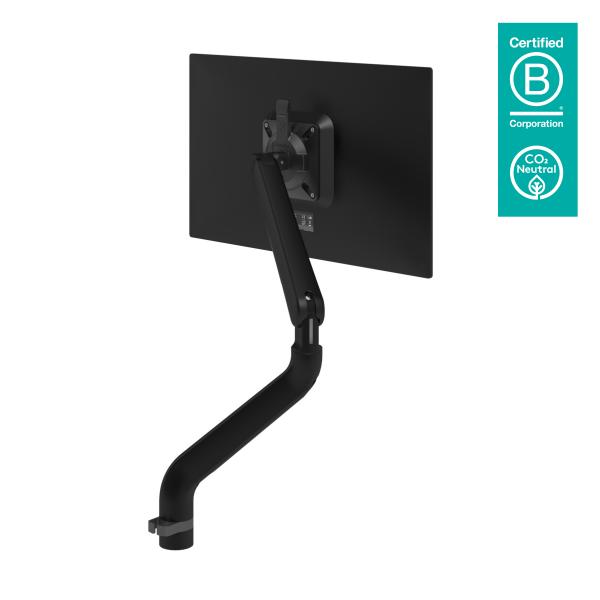 Dataflex 65.113 Supporti a parete per TV 131,6 cm [51.8] Scrivania Nero (Dataflex Viewprime Plus single monitor arm - black - no mount - height and depth adjustment [5Years warranty])