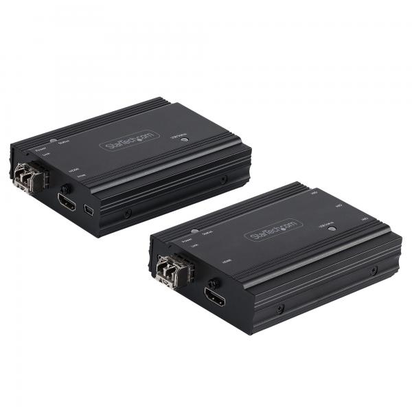 StarTech.com Extender HDMI Fibra Ottica - Kit trasmettitore/ricevitore audio video HDMI 4K e USB - 300m [MultiModale] - Estensore HDMI con 2 Moduli SFP+ 10G MMF - KVM Extender console [TX/RX] (4K HDM