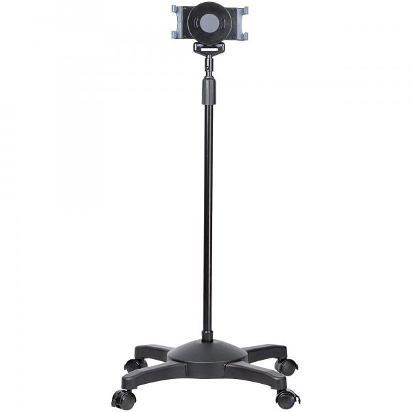 StarTech.com Supporto per tablet mobile con ruote bloccabili - Stand per tablet ad altezza regolabile - Sostegno universale da pavimento per tablet da 7 a 11 - Leggio porta tablet con reggi tablet ri