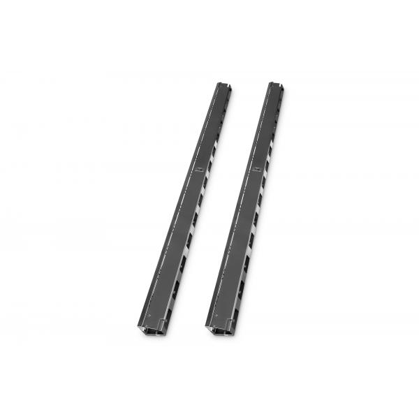 Digitus Canaline per passaggio cavi per armadi di rete e del server 42U (DN-19 ORG-42U-B - CABLE MANAGEMENT PANEL BLACK)
