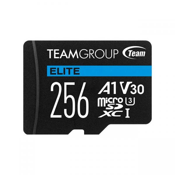 Team Group ELITE 256 GB MicroSDXC UHS-I (Team Elite A1 256GB Micro SDXC UHS-1 Flash Card with Adapter [for Android & 4K])