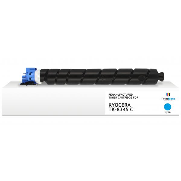 PrintMate K40219F6 cartuccia toner 1 pz Compatibile Ciano (REMANUFACTURED CYAN TONER TK-8345C 12000P YIELD)