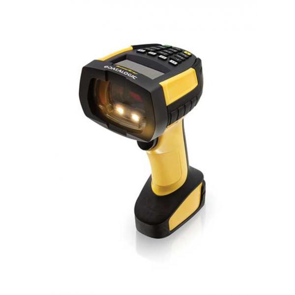 Datalogic PM9600-DKHP433RB lettore di codici a barre Lettore di codici a barre portatile 1D/2D Laser Nero, Giallo (PM9600 HI PERF 433MHZ - DISPLAY/16-KEY KEYPAD REMOVABLE)