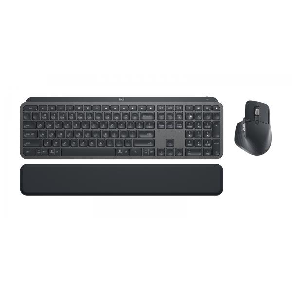 Logitech 920-010932 tastiera Mouse incluso Ufficio RF senza fili + Bluetooth QWERTY Inglese britannico Grafite (MX KEYS COMBO FOR BUSINESS GEN - 2 - GRAPHITE - UK - INTNL) - Versione UK