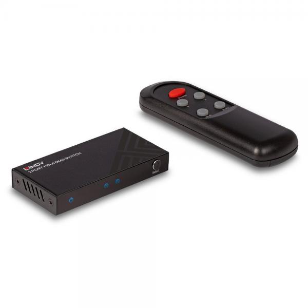 Lindy 38337 conmutador de vídeo HDMI (2 Port HDMI 8K60 Switch - Warranty: 24M)