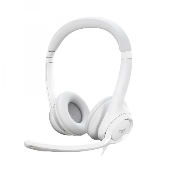 Logitech H390 (H390 Headset Wired Head-Band - Office/Call Center Usb Type-A - White - Warranty: 12M)