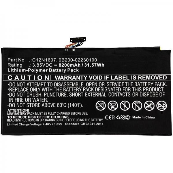 CoreParts MBXAS-BA0232 ricambio per laptop Batteria (Laptop Battery for Asus - 31.57Wh 3.85V 8200mAh 31.57Wh - Li-Pol 3.85V 8200mAh Black for Asus Notebook, Laptop T102H, T102HA, T103H, - Warranty: 1