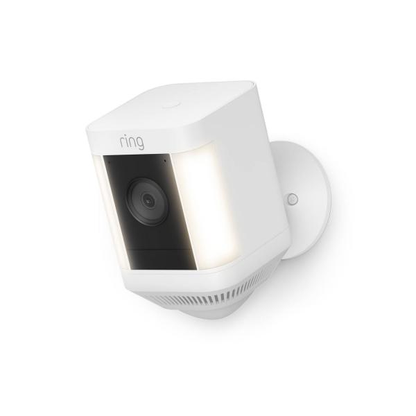 Ring Spotlight Cam Plus Battery - Telecamera di sorveglianza connessa in rete - per esterno - resistente agli agenti atmosferici - colore [Giorno e notte] - 1080p - audio - wireless - Wi-Fi