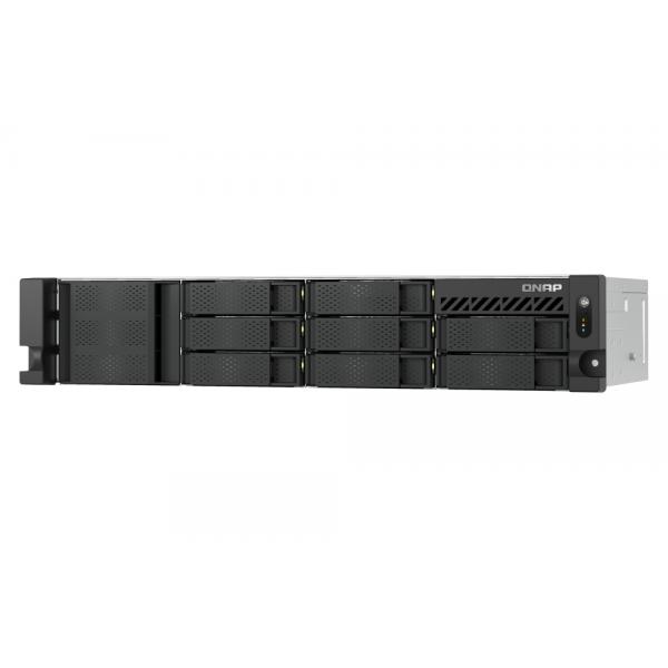 QNAP TS-855EU-RP NAS Armadio [2U] Intel Atom® C5125 8 GB DDR4 0 TB QuTS hero Nero (QNAP TS-855eU-RP - Server NAS - 8 alloggiamenti - montabile in rack - SATA 6Gb/s - RAID 0, 1, 5, 6, 10, 50, 60, TM,