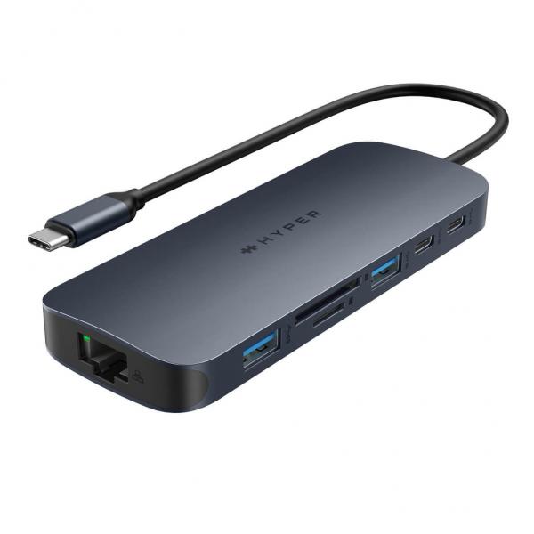 Targus HD4005GL replicatore di porte e docking station per laptop USB 3.2 Gen 2 [3.1 Gen 2] Type-C Blu (Hyper HyperDrive EcoSmart Gen.2 Univer)
