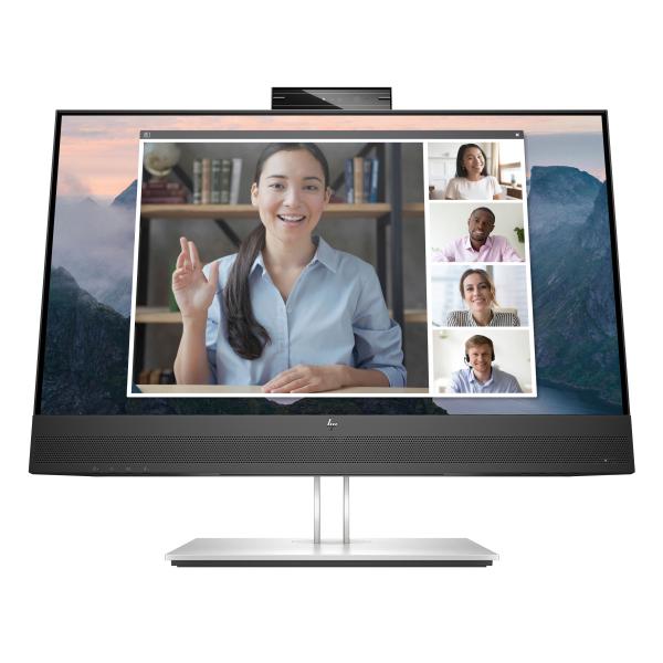 HP E24mv G4 FHD Conferencing Monitor (E24mv G4 60.5 cm [23.8] 1920 - x 1080 pixels Full HD Black, - Silver HP E24mv G4, 60.5 cm [23.8], 1920 x 1080 pixels, Full HD, 5 ms, Black, - Warranty: 12M)