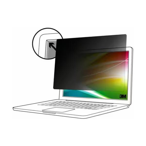 3M BPNMS001 schermo anti-riflesso 34,3 cm [13.5] Computer portatile Filtro per la privacy senza bordi per display (3M Bright Screen Privacy Filter - Notebook privacy filter - removable - flip - 13.5