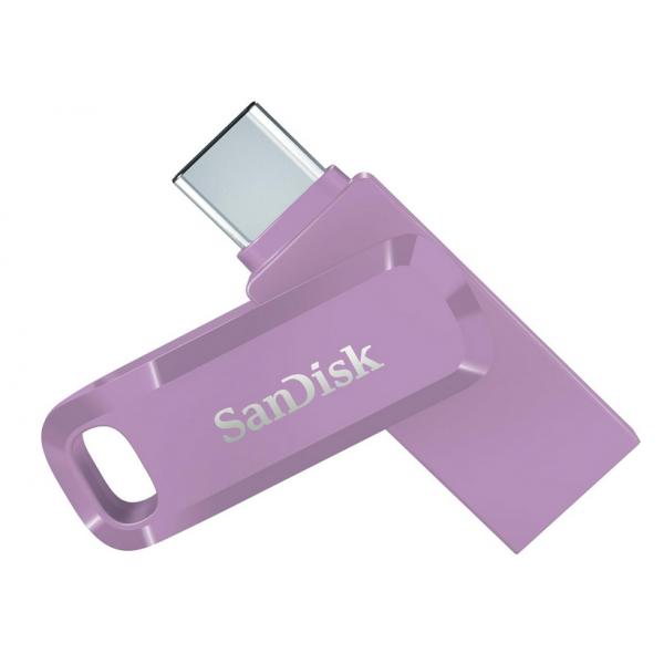 SanDisk Ultra Dual Drive Go USB 128GB unità flash USB USB Type-A / USB Type-C 3.2 Gen 1 [3.1 Gen 1] Lavanda (SanDisk Ultra Dual Drive Go - USB flas)