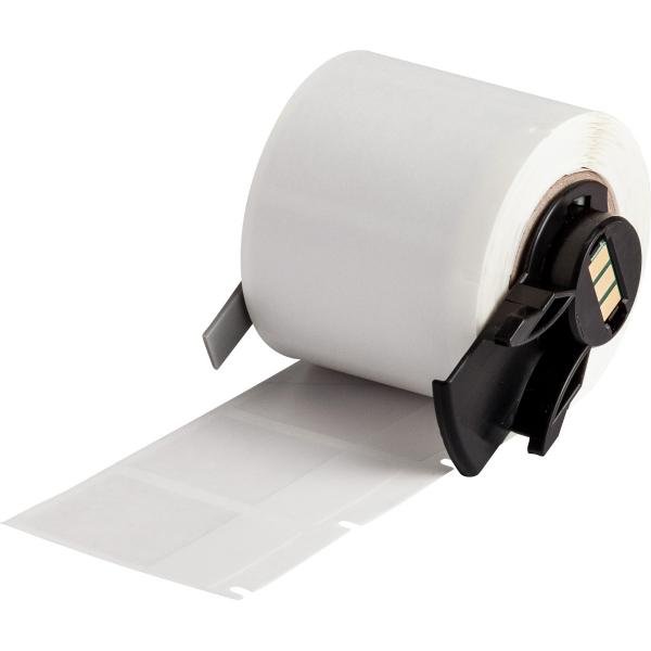 Brady M6-31-427 etichetta per stampante Trasparente, Bianco Etichetta per stampante autoadesiva (Self-laminating Vinyl Labels - for M611, M610 and M710)