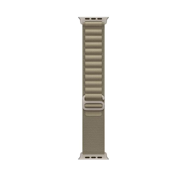 Apple MT5T3ZM/A accessorio indossabile intelligente Band Oliva Poliestere riciclato, Spandex, Titanio (-APPLE WATCH 49 OLIVE ALP S)