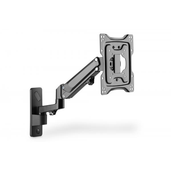 Digitus Supporto a parete universale per monitor con molla a gas e braccio orientabile (SINGLE MONITOR WALL MOUNT 43IN - BLACK)