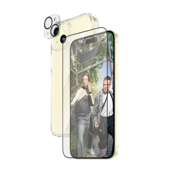 PanzerGlass ® 3-in-1 Bundle iPhone 15 Plus Pellicola proteggischermo trasparente Apple 1 pz (PanzerGlass for mobiltelefon)