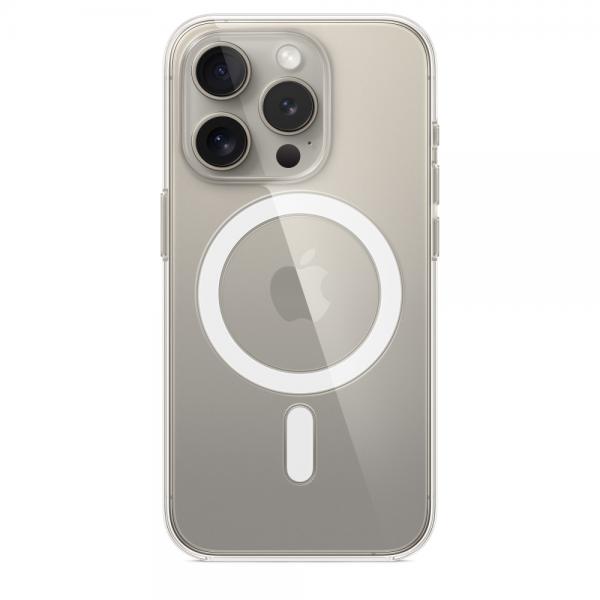Apple Custodia MagSafe trasparente per iPhone 15 Pro (IPHONE 15 PRO CLEAR CASE)
