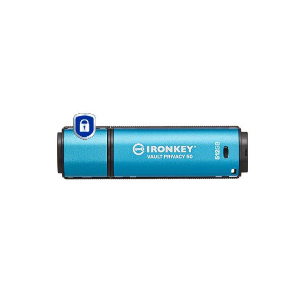 Kingston Technology IronKey 512GB Vault Privacy 50 crittografia AES-256, FIPS 197 (Kingston IronKey Vault Privacy 50 Seri)