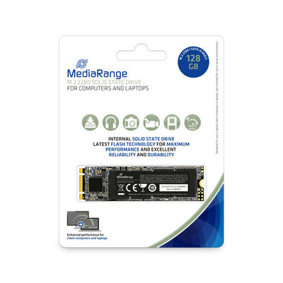MediaRange MR1021 drives allo stato solido 128 GB M.2 Serial ATA III 3D TLC NAND (MediaRange Intern.M.2 2280 SATA 6 Gb/s)