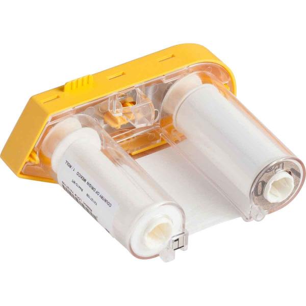 Brady M61-R4410-WT nastro per stampante Bianco (R4400 Series White Ribbon for - M611, M610 and BMP61 - M61-R4410-WT, BradyPrinter M611, White, Thermal transfer, Transparent, Yellow, - Warranty: 12M)