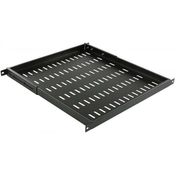 Lanview RAS800BL porta accessori Mensola regolabile (D=470mm FIXED SHELF - ADJUSTABLE SIDE ARM BLACK - Warranty: 60M)