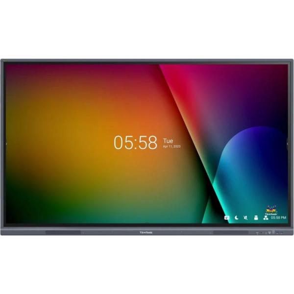 Viewsonic IFP6533-G lavagna interattiva 165,1 cm [65] 3840 x 2160 Pixel Touch screen Nero HDMI (IFP6533-G, 65 4K UHD - [3840x2160], 40-multi-point - touch, Android 13, Contrast: 5.000:1, 450nits, 8G