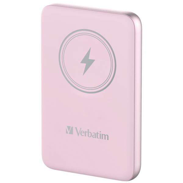 Verbatim Charge 'n' Go Polimeri di litio [LiPo] 10000 mAh Carica wireless Rosa (VERBATIM CHARGE'N'GO MAGNETIC WIRELESS PWR BNK 10000 PINK)