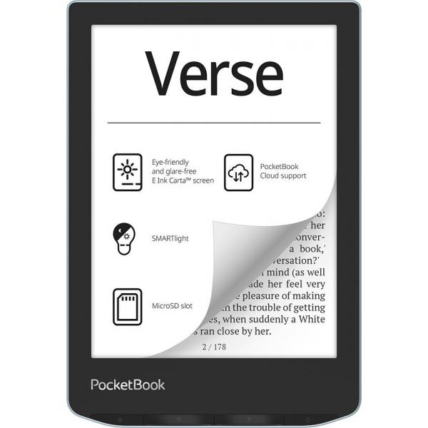 PocketBook Verse lettore e-book 8 GB Wi-Fi Nero, Blu (PocketBook Verse e-book reader 8 GB Wi-Fi - Bright Blue)