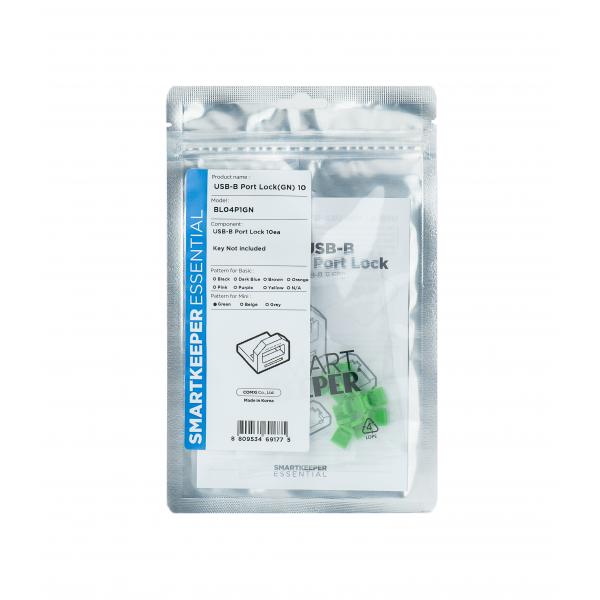 Port Blocker Usb Type-B Green - Plastic 10 Pc[S] - Warranty: 12M
