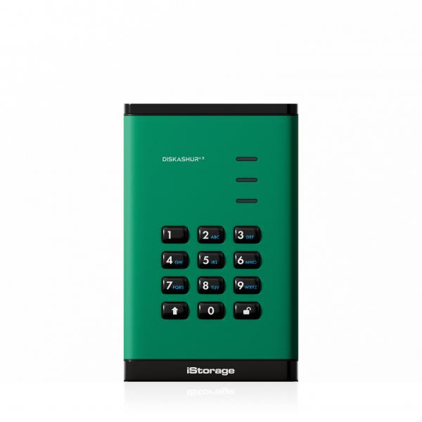 iStorage diskAshur3 SSD 1 TB USB Type-A / USB Type-C 3.2 Gen 1 [3.1 Gen 1] Verde (diskAshur3 SSD 256-bit 1TB - Green)