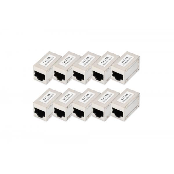Digitus Accoppiamento modulare CAT 6A, schermato - 10 pezzo (CAT6E CLASS D RJ45 MOD COUP 10X)