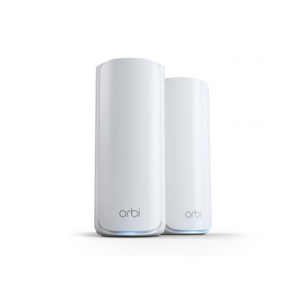NETGEAR Orbi 770 Tri-band [2,4 GHz/5 GHz/6 GHz] Wi-Fi 7 [802.11be] Bianco 7 Interno (ORBI MESH WIFI 7 SYSTEM 2-SET - WHITE QUAD-BAND)