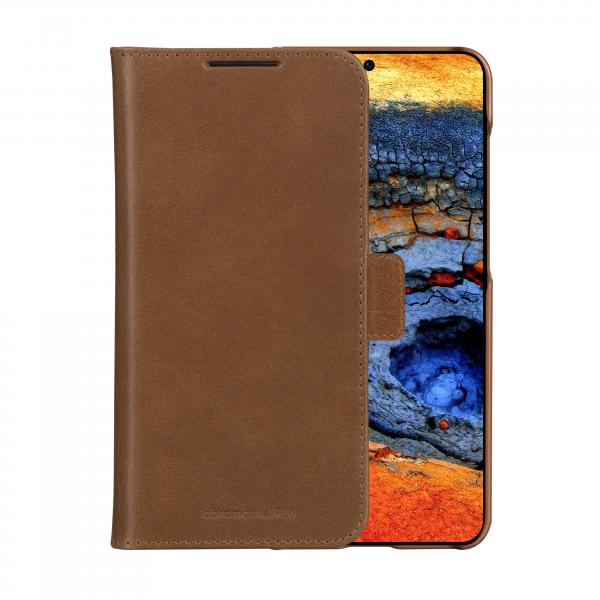 dbramante1928 Lynge custodia per cellulare 15,8 cm [6.2] Custodia flip a libro Marrone chiaro (dbramante1928 Lynge - Flip cover per cellulare - pelle pieno fiore - tan - per Samsung Galaxy S25)
