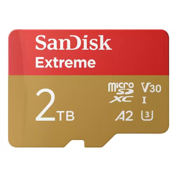 SanDisk Extreme 2 TB MicroSDXC UHS-I Classe 10 (Extreme 2 Tb Microsdxc Uhs-I - Class 10 - Warranty: 12M)