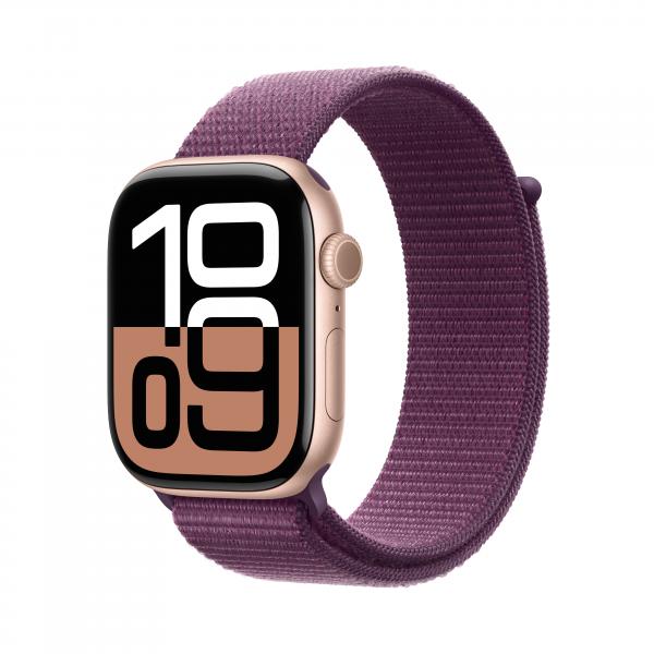 Apple Watch Series 10 OLED 46 mm Digitale 416 x 496 Pixel Touch screen 4G Rose Gold Wi-Fi GPS [satellitare] (WATCH SRS 10 GPS+CELL 46MM ROSE - GOLD BLUE LOOP)