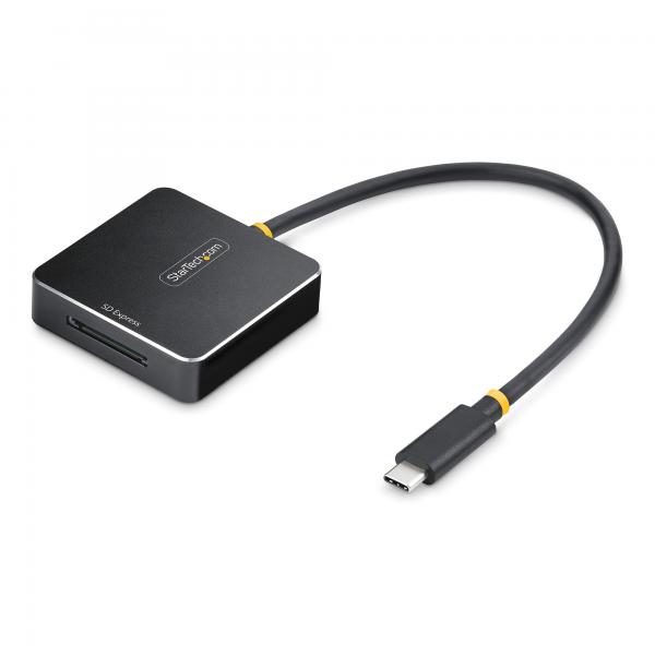StarTech.com Lettore di schede SD Express USB-C, USB 10Gbps, lettore di schede di memoria portatile, adattatore USB Tipo-C a Secure Digital 7.1 (USB-C SD EXPRESS CARD READER - USB TYPE-C SECURE DIGIT