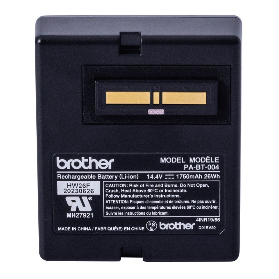 Brother PA-BT-004 Parte di ricambio e accessorio per stampante/scanner Batteria 1 pz (RECHARGEABLE LI-ION BATTERY - )