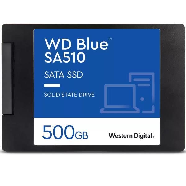 Western Digital Blue SA510 500 GB 2.5 Serial ATA III (WD Blue SA510 WDS500G3B0A-00AXR0 - SSD - 500 GB - interno - 2.5 - SATA 6Gb/s - blu)