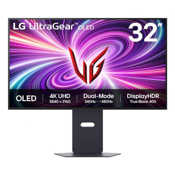 LG 32GS95UV-B Monitor PC 81,3 cm [32] 3840 x 2160 Pixel 4K Ultra HD OLED Nero (32IN OLED 3840X2160 16:9 0.3MS - 1500000:1 HDMI/DISPLAYPORT/USB A)