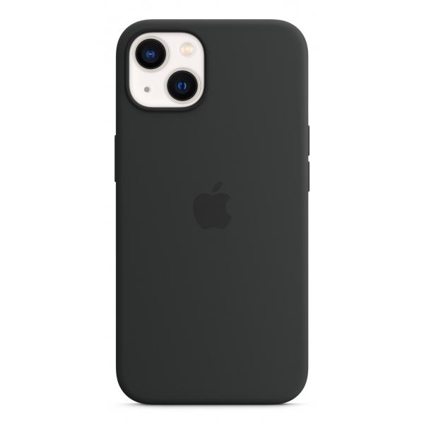 Apple MC4A4ZM/A custodia per cellulare 15,5 cm [6.1] Cover Nero (Apple - Back cover for mobile phone - MagSafe compatibility - silicone - midnight - for iPhone 13)