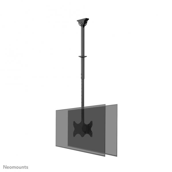 Neomounts CL35-340BL22 Supporto a soffitto per doppio monitor/TV 23-43 - alt. 106-156 cm (Neomounts CL35-340BL22 Monitor/TV mount ceiling 2 screens - 23-42 - max 45 kg/screen - VESA 100x100-200x200 -