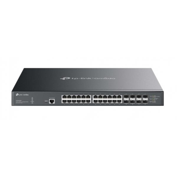 TP-Link Omada SX3832MPP switch di rete Gestito L2+ 10G Ethernet [100/1000/10000] Supporto Power over Ethernet [PoE] DIN rail Nero (TP-LINK OMADA 32PT 10GE L2+MAN SWITCH)