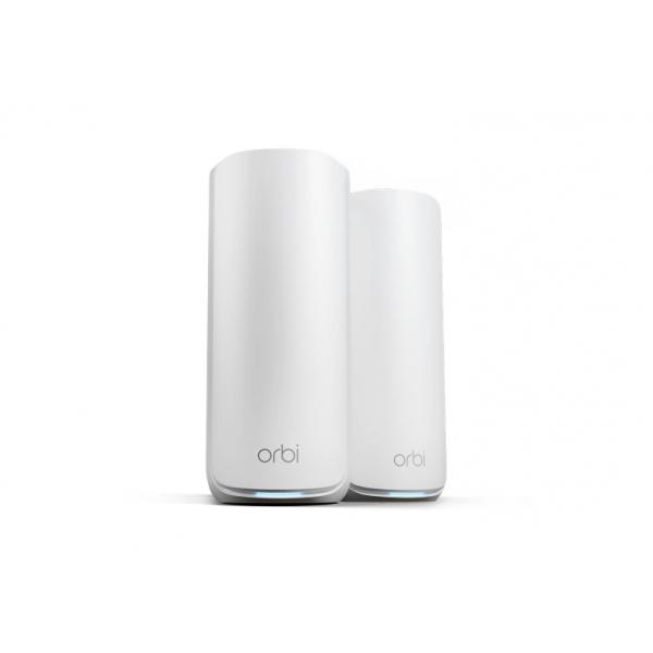 NETGEAR Orbi 870 Tri-band [2,4 GHz/5 GHz/6 GHz] Wi-Fi 7 [802.11be] Bianco 4 Interno (2-SET ORBI 870 WIFI 7 MESH - TRI-BAND WHITE 21 GBIT/S)