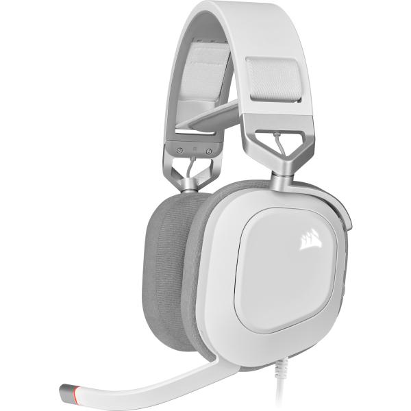 Corsair HS80 RGB USB Auricolare Cablato Portatile Gaming Bianco (CORSAIR Gaming HS80 RGB - Headset - oh)