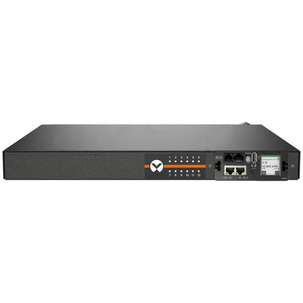 Vertiv Geist rPDU Monitored con IMD di nuova generazione § 16 o 20 A § 100/240 V § 12 uscite combinate C13/C19 § Ingresso C20 § 1,9 kW [120 V], 3,3 kW [208 V], 3,6 kW [230 V] § VP7U21A0 (VERTIV POWER